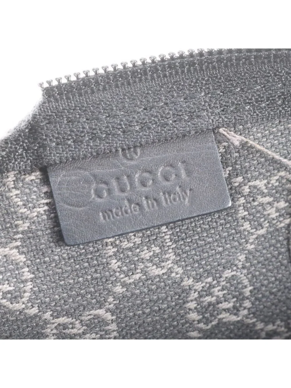 Gucci GG Canvas Leather Clutch Pouch Business Black
